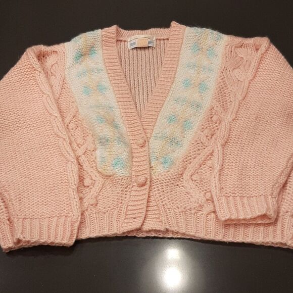 Ivy Sweaters - IVY Vintage Hand Knit Cardigan Sweater